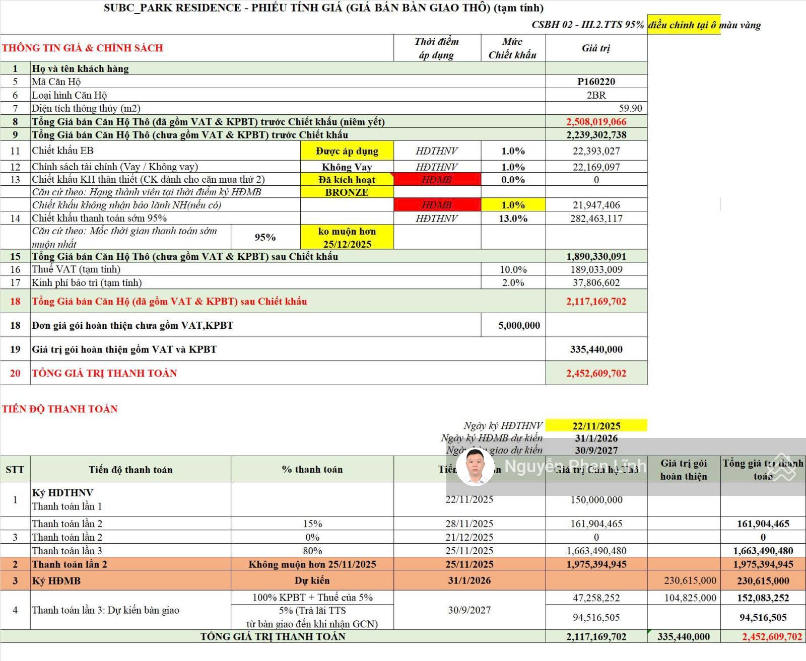 Căn hộ 2PN tại Sun Urban City Phủ Lý 91m² giá 2,118 tỷ - Hàng hiếm, chính chủ!