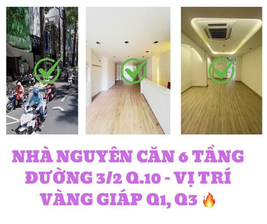 Nhà nguyên căn đường 3/2 quận 10 - Diện tích 58.5m², giá thuê thỏa thuận - Vị trí vàng gần Q1, Q3