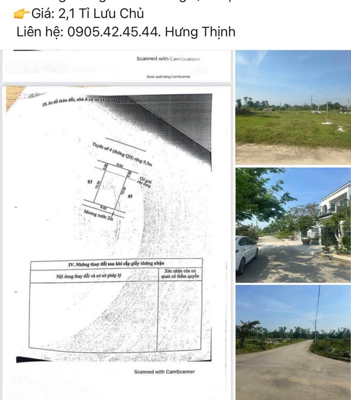 Đất nền Khu Hạ Tầng Kỹ Thuật Thủy Vân, TP Huế 148,5m² giá 2,1 tỷ - Cơ hội đầu tư hấp dẫn!