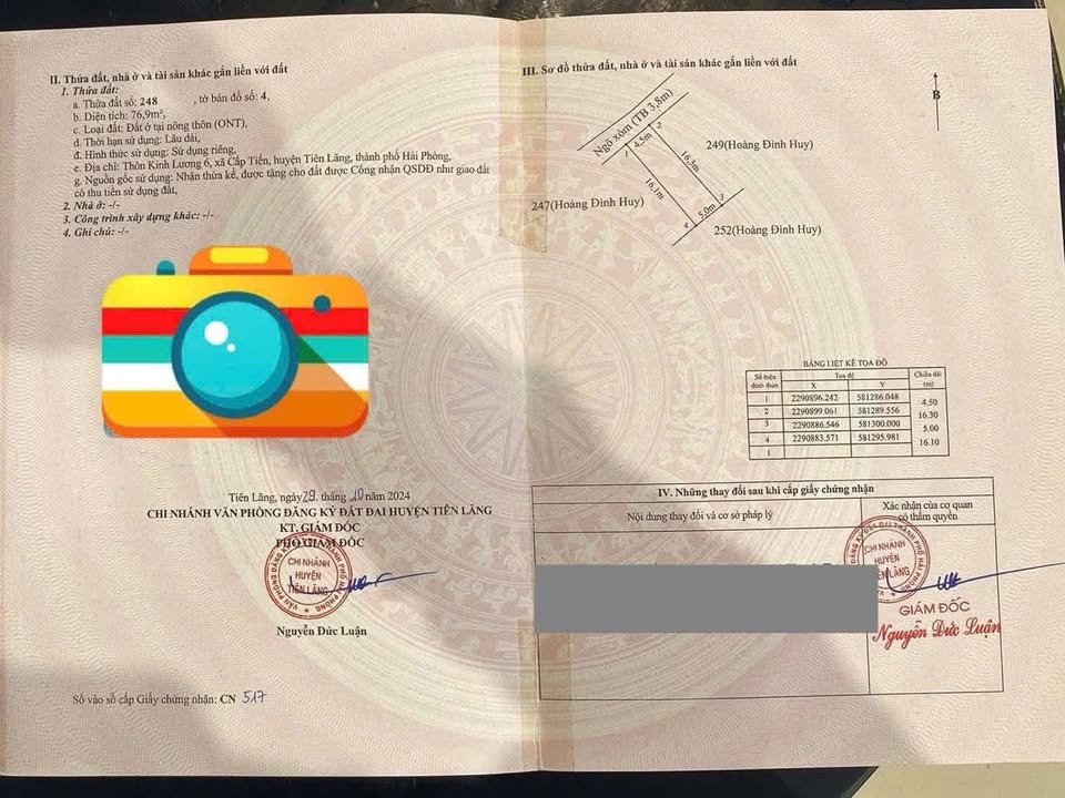 Đất nền Kinh Lương, Tân Minh 77m² giá 500 triệu - Đầu tư sinh lời ngay!