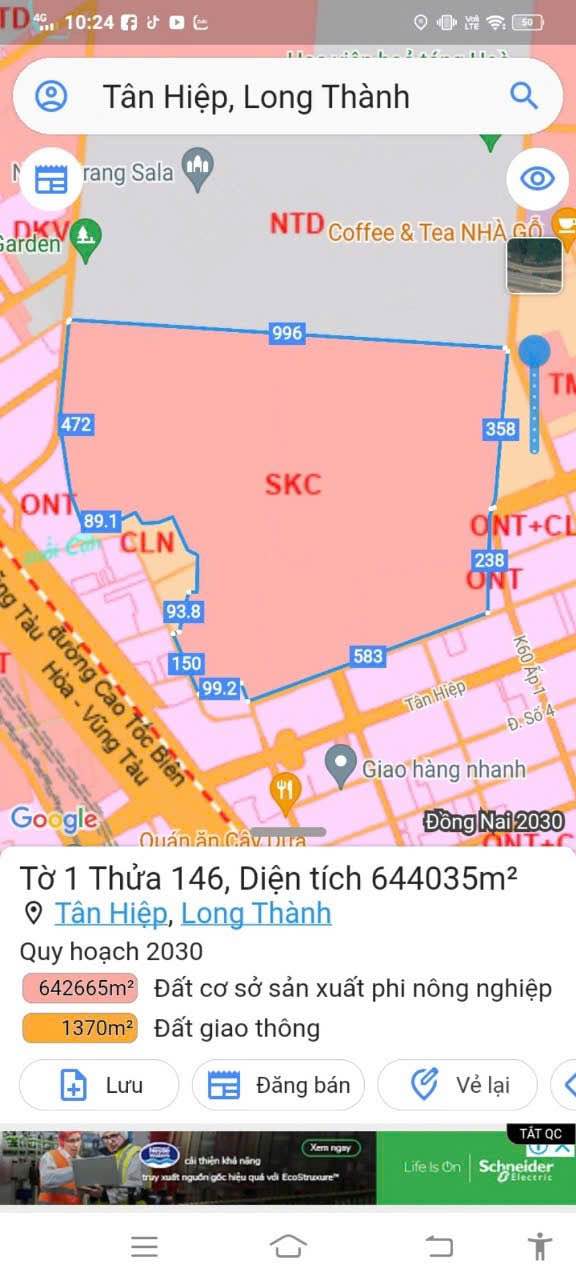 Warehouse Trung Tâm Logistics Tân Hiệp, Long Thành 644.035m² - Giá 1.3 tỷ thương lượng nhẹ!