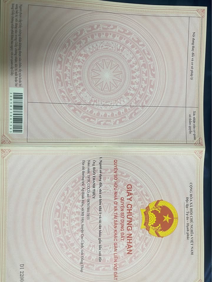 Đất nông nghiệp 5000m² tại xã Mỹ Đông, Tháp Mười - Giá chỉ 1.5 tỷ VND, thương lượng mạnh tay!