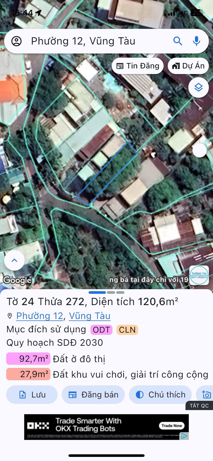 Đất nền Vũng Tàu 120m² giá 2.2 tỷ - Hẻm nhựa rộng, kinh doanh tốt!