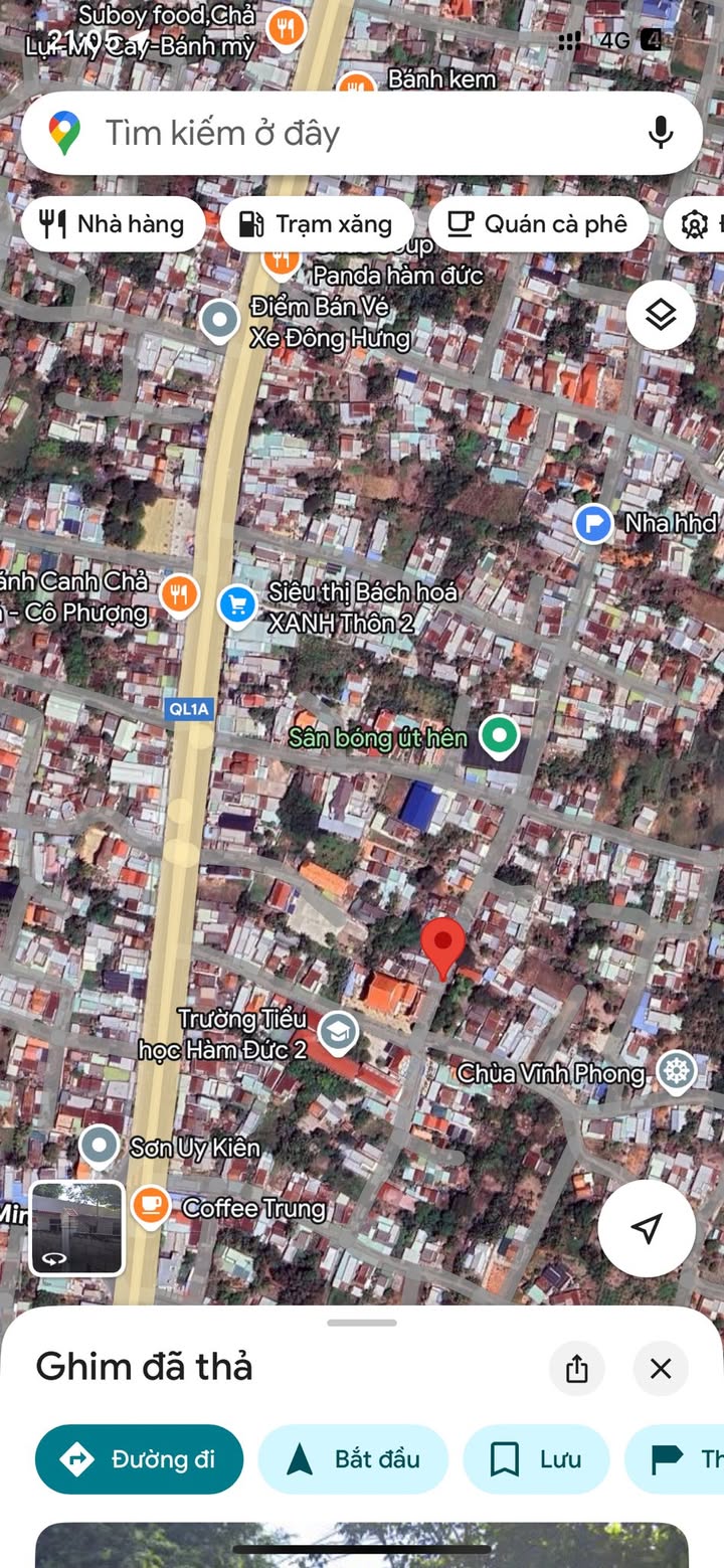 Đất thổ cư 260m² xã Hàm Đức giá chỉ 900 triệu - Vị trí đắc địa gần chợ, trường học!