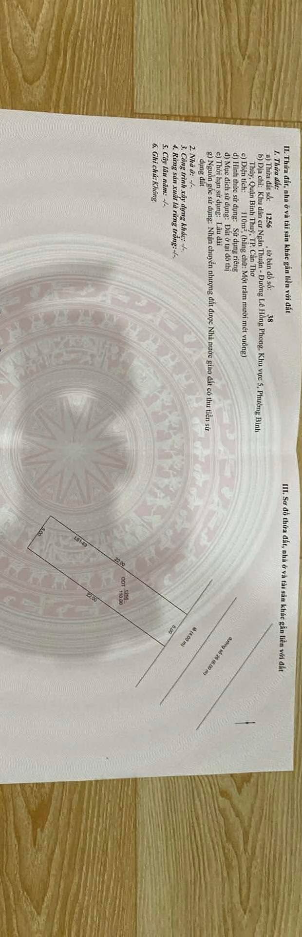 Đất nền đường số 26, Bình Thủy, Cần Thơ - Diện tích 110m², giá 2.8 tỷ - Cơ hội đầu tư tuyệt vời!