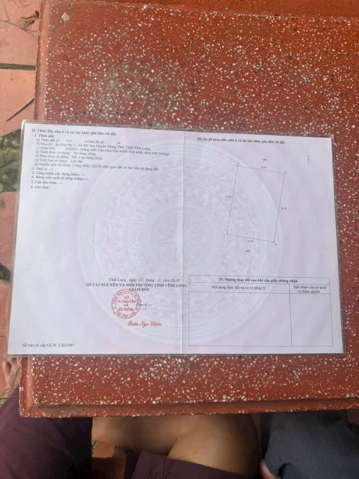 Đất mặt tiền ĐT909, Tam Bình, Vĩnh Long 2000m² giá 5 tỷ - Đầu tư sinh lời hấp dẫn!