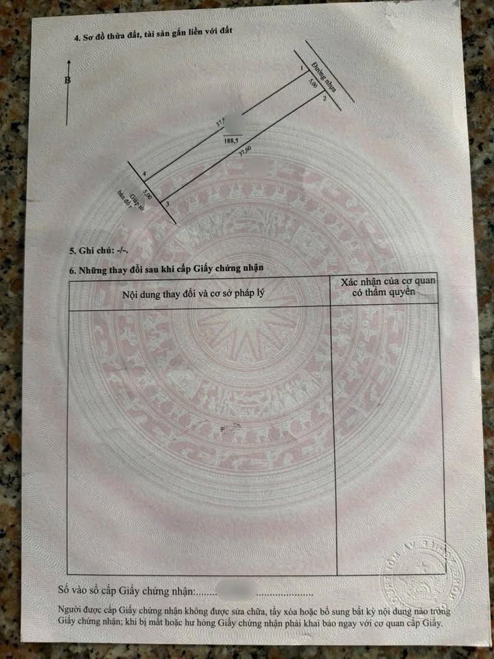 Đất nền xã Bình Phú, huyện Tân Hồng 189m² giá 350 triệu - Sổ hồng chính chủ!