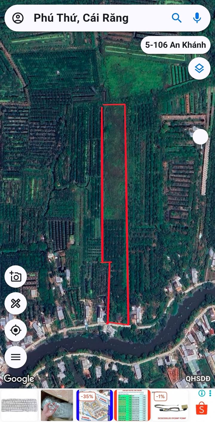 Đất nền Cái Răng 21.000m² giá 42 tỷ - Đường ô tô vào tận nơi!