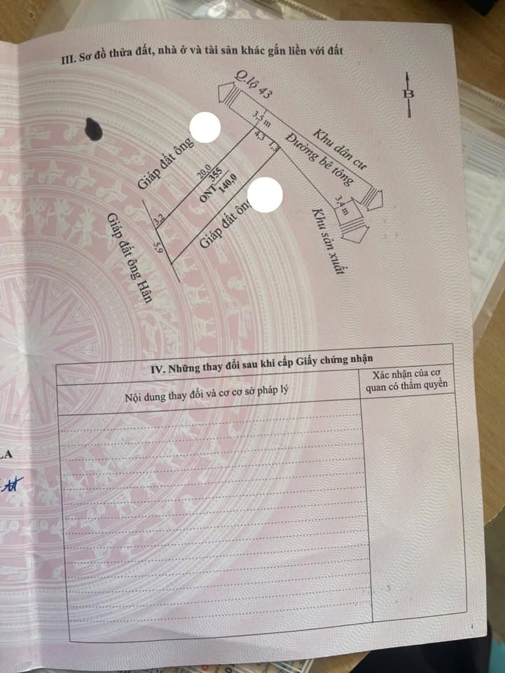 Đất Nà Bó 122.4m² giá 2 tỷ - Đầy đủ thổ cư, xây dựng tự do!