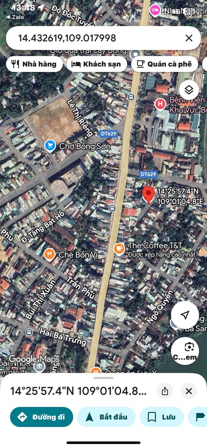 Nhà bán khu phố 3, phường Bồng Sơn 100m² giá 2 tỷ - Gần công an thị xã Hoài Nhơn!