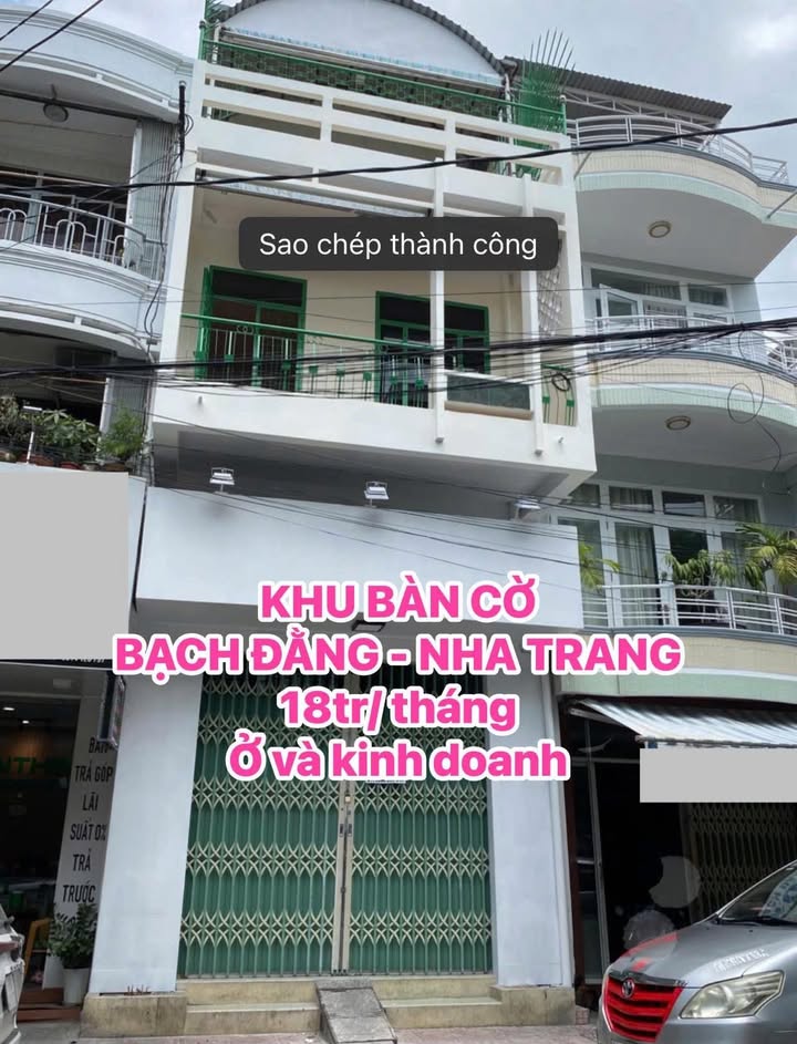 Nhà cho thuê khu Bàn Cờ Nha Trang 51m² giá 18 triệu - Kinh doanh tự do