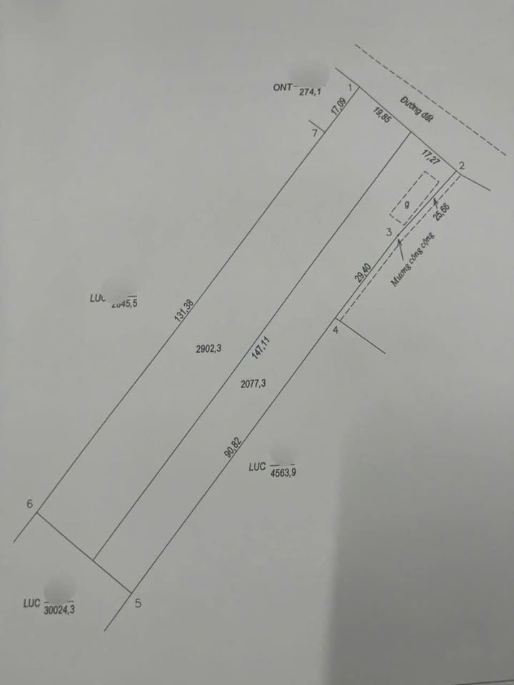 Đất nền xã Nhơn Mỹ, Chợ Mới 2902m² giá 350 triệu - Mặt tiền đường đẹp, đầu tư lý tưởng!