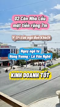 Nhà lầu mặt tiền Hùng Vương, Mỹ Tho 88m² giá 4 tỷ - Kinh doanh tốt ngay ngã tư!