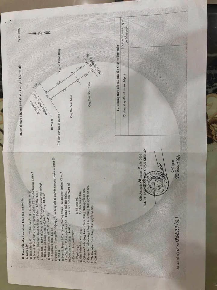 Nhà mặt đường Trường Chinh, Kiến An, Hải Phòng 140m² giá 9.79 tỷ - Kinh doanh sầm uất!