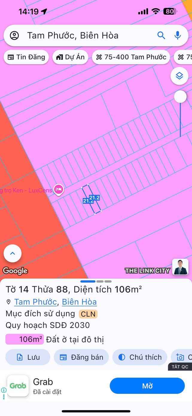 Đất nền chính chủ phường Tam Phước 105m² giá chỉ 600 triệu - Cơ hội đầu tư hấp dẫn!