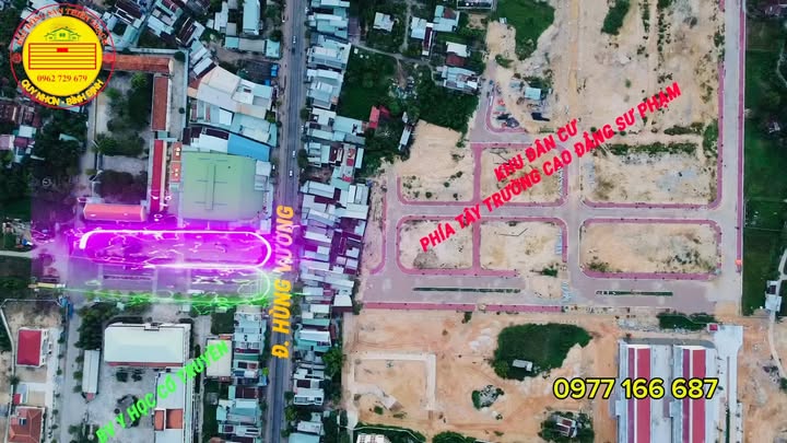 Đất nền mặt tiền đường Hùng Vương, phường Nhơn Phú, giá chỉ 15 triệu/m² - Cơ hội đầu tư tuyệt vời!