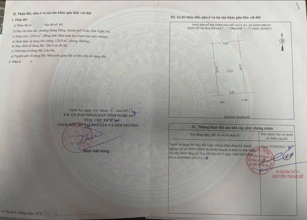 Đất dự án Đồng Dâu Hưng Dũng 126m² giá 4 tỷ - Gần Bệnh viện Nhi