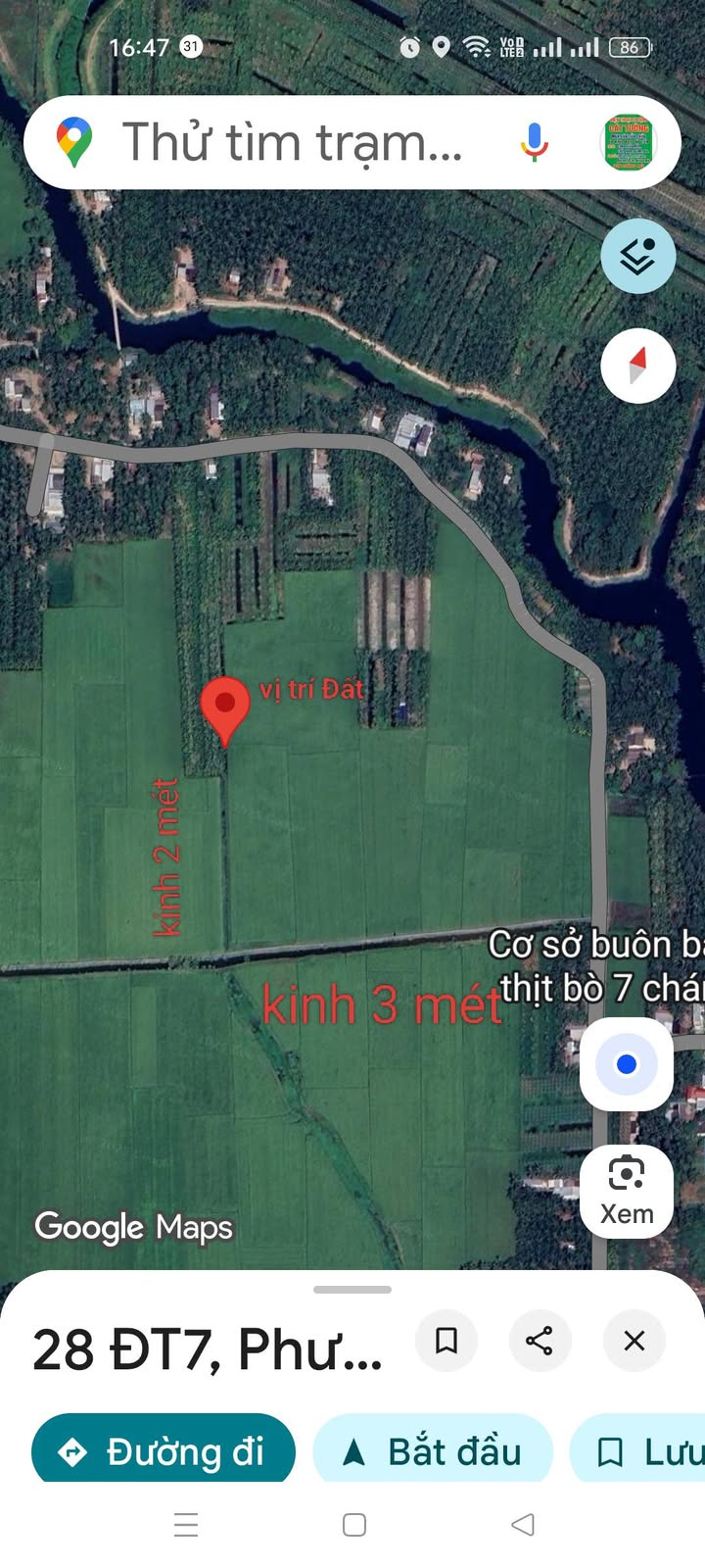 Đất nền 2000m² xã Phương Thạnh, Trà Vinh giá chỉ 590 triệu - Đầu tư sinh lợi ngay!