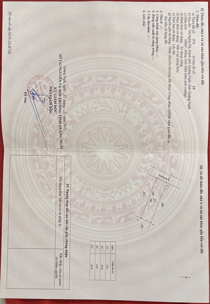 Đất nền Nghĩa Hà Quảng Ngãi 100m² giá 500 triệu - Đường ô tô vào tận nơi!