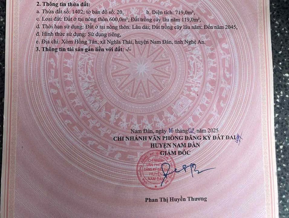 Đất Nam Thái 720m² giá 1 tỷ - Đường thông rộng 18m, cơ hội đầu tư hấp dẫn!