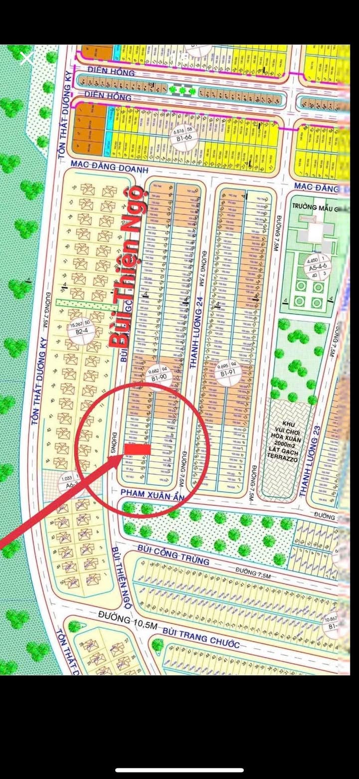 Đất nền đường Bùi Thiện Ngộ, quận Cẩm Lệ, 100m² - Vị trí tuyệt đẹp, không khí trong lành!