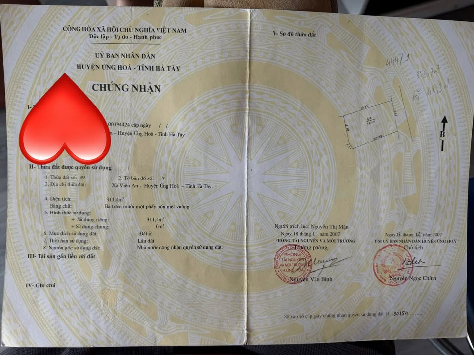 Đất nền Viên An, 155m² giá 2.6 tỷ - Đường ô tô vào tận nơi!