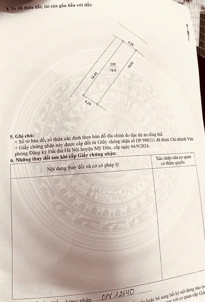 Đất nền Đại Nghĩa, Mỹ Đức 79m² giá 300 triệu - Sổ đẹp, vị trí lý tưởng!