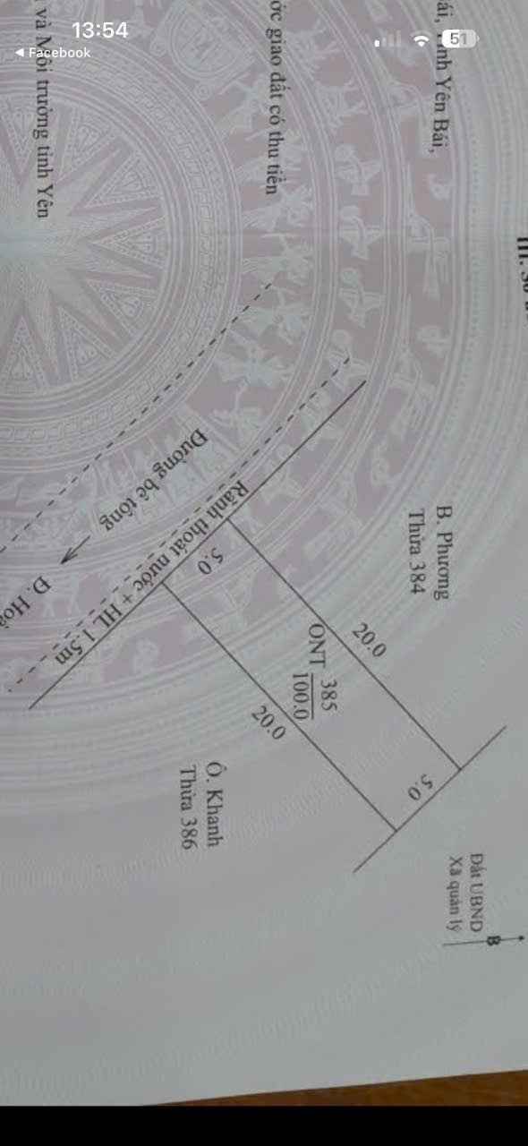 Đất nền Giới Phiên, Yên Bái 100m² giá 1 tỷ - Tiềm năng đầu tư hấp dẫn!