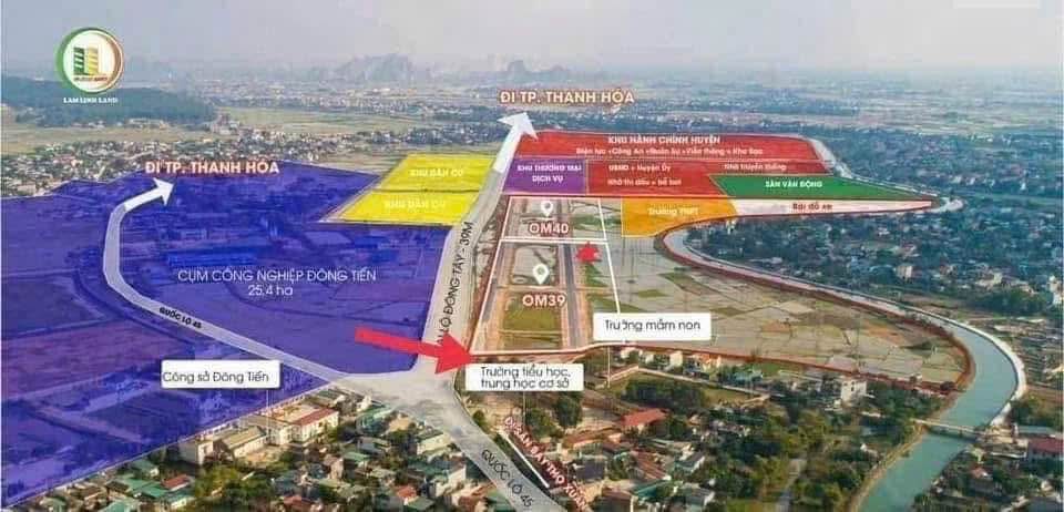 Đất ở đô thị Đông Sơn, Thanh Hóa 116m² giá 1.95 tỷ - Đầu tư sinh lời lý tưởng!