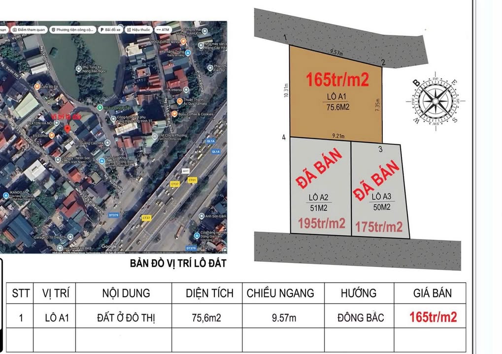Bán đất đẹp Vườn Hồ 1, Cự Khối, Long Biên 75.6m² - Vị trí đẳng cấp, giá tốt!