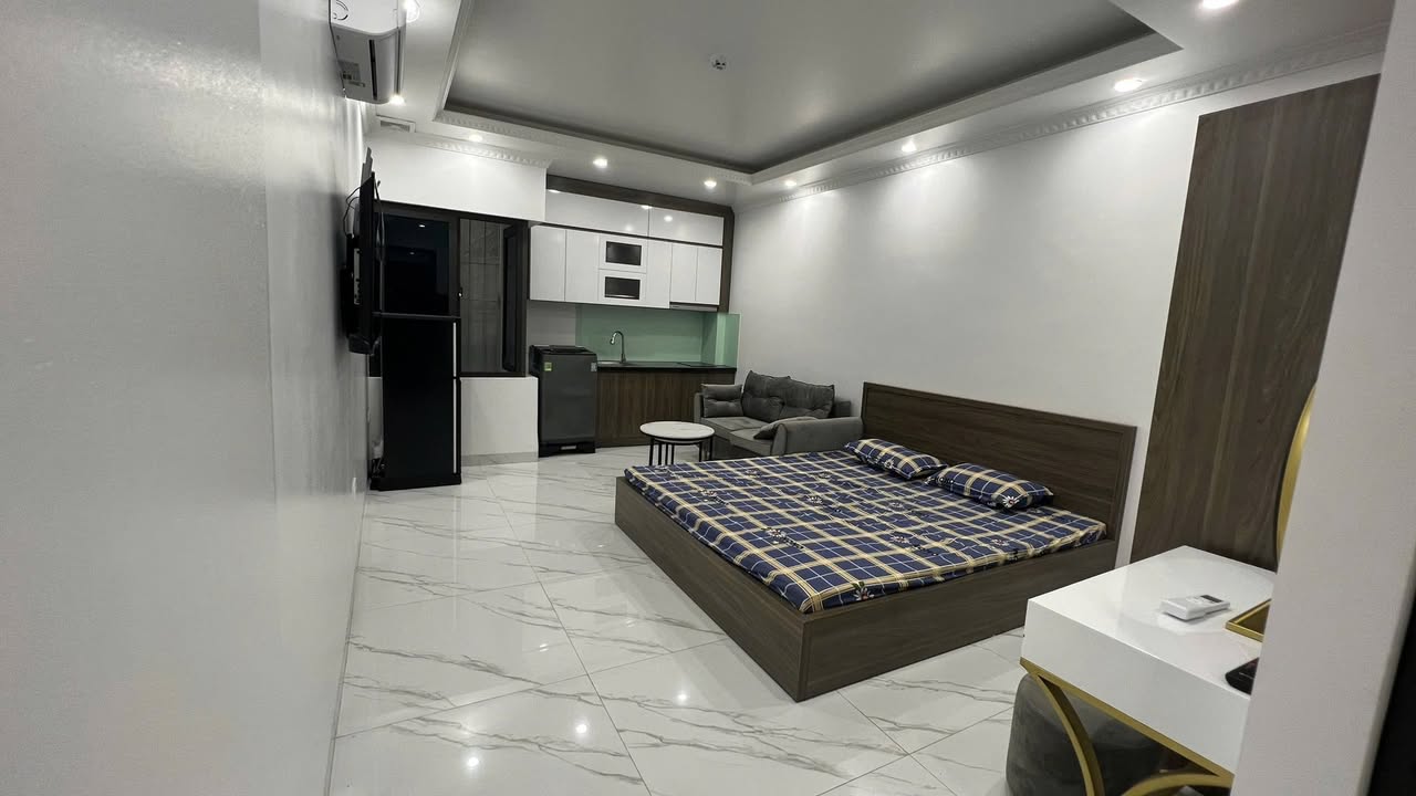 Phòng Studio cho thuê tại ngõ 1194 Láng, Đống Đa - Nội thất đầy đủ, tiện nghi!