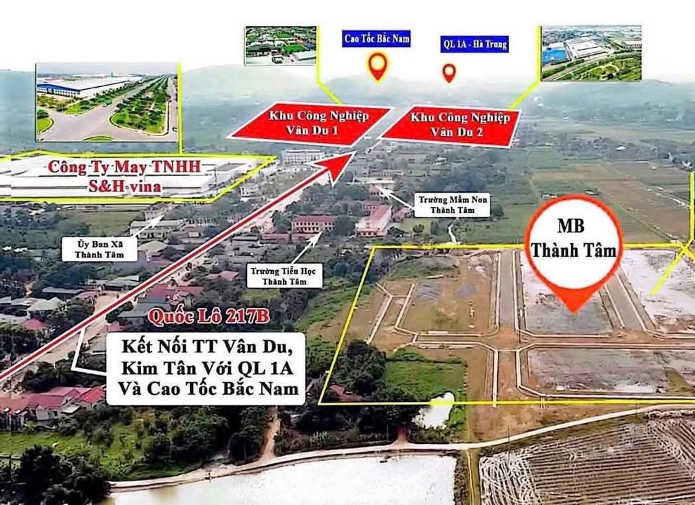 Đất nền Thành Tâm - Xã Ngọc Trạo, Thạch Thành 130m² giá 442 triệu - Vị trí đắc địa kết nối thuận lợi!