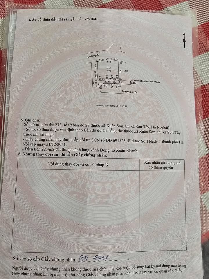 Đất góc đẹp 160m² phường Tùng Thiện, Sơn Tây - Giá chỉ 1 tỷ, sổ đỏ chính chủ!