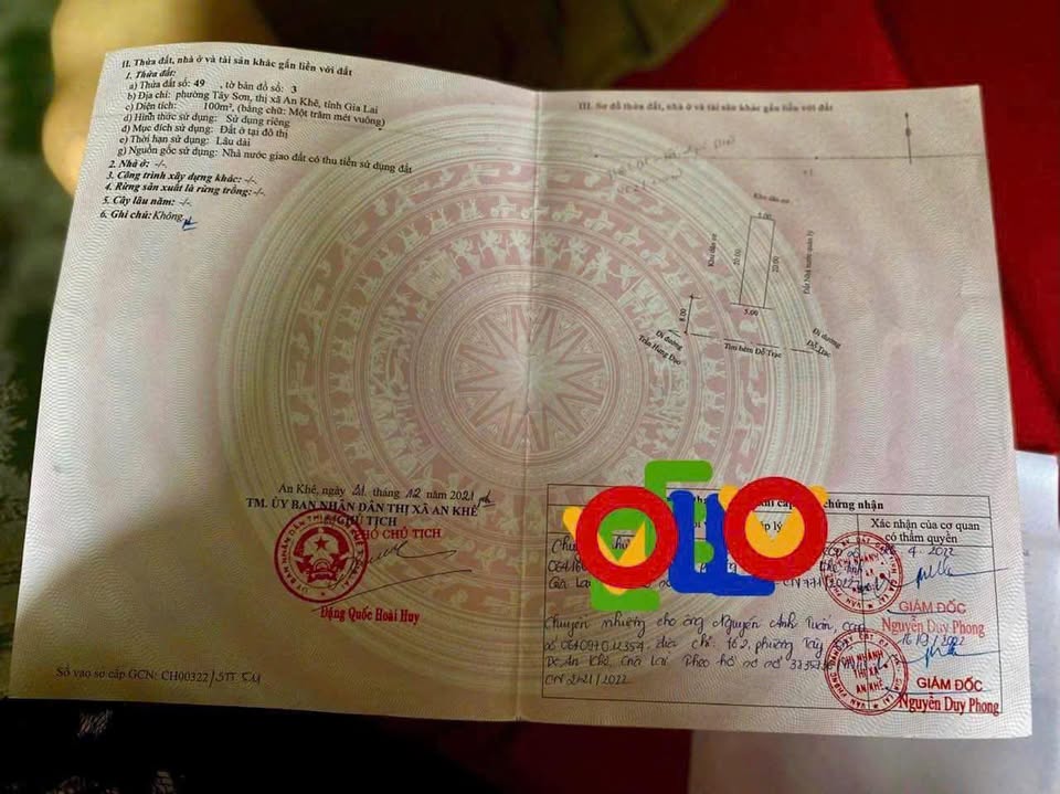 Đất nền mặt tiền Đường Đỗ Trạc An Khê 100m² giá 2 tỷ - Tiềm năng kinh doanh lớn!