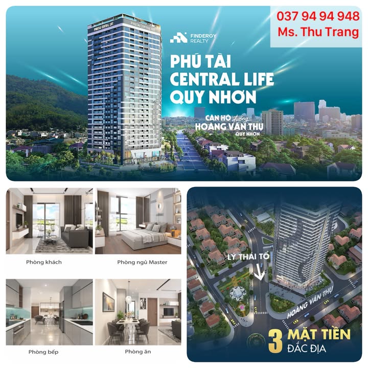Căn hộ Phú Tài Central Life Quy Nhơn 36m² giá 1.3 tỷ - Nhận nhà trước Tết 2026!