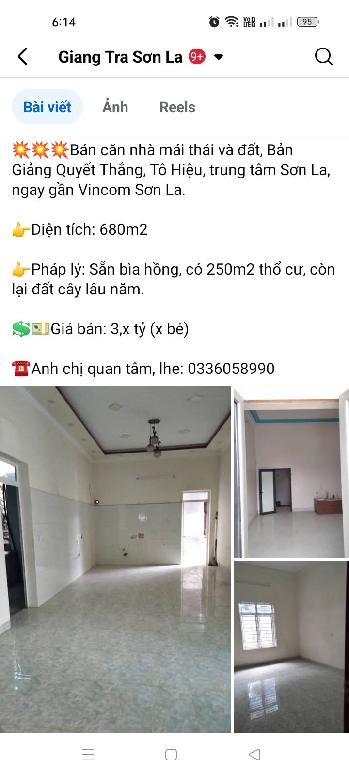 Đất nền Tô Hiệu Sơn La 680m² giá 3 tỷ - Sổ hồng chính chủ