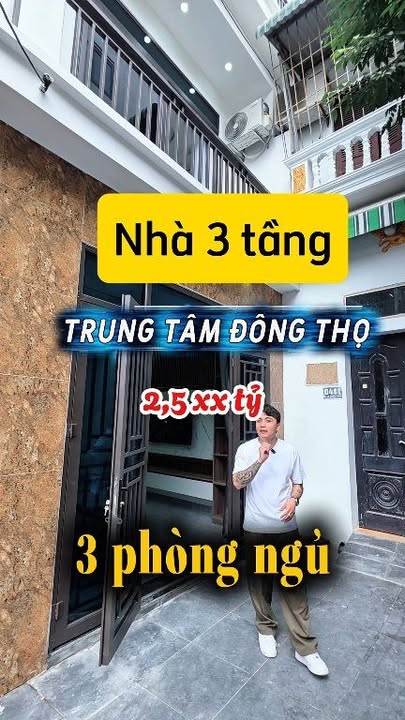 Nhà 3 tầng đường Lý Nhân Tông, Đông Thọ 44m² giá 2.1 tỷ - Căn mới hoàn toàn!