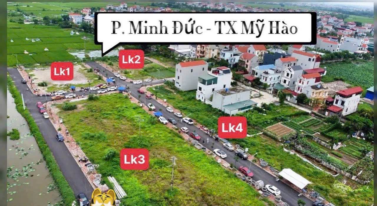 Đất nền Minh Đức, Mỹ Hào 82m² chỉ 2 tỷ - View vườn hoa sân bóng!