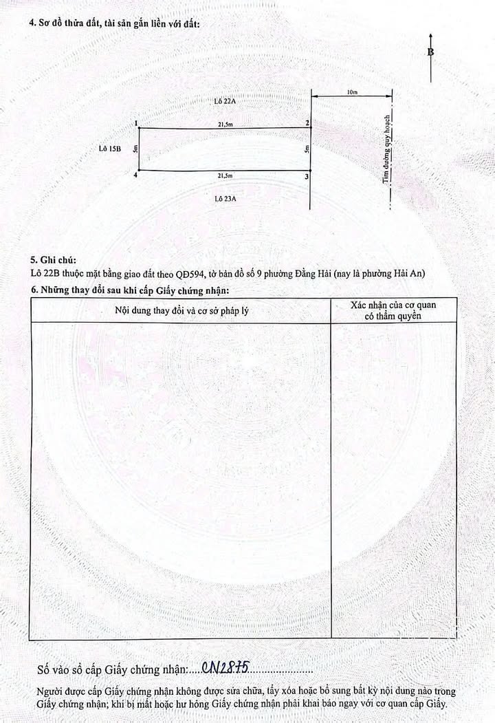 Đất nền Đường Dứa Hải An 107,5m² - Giao thông thuận lợi