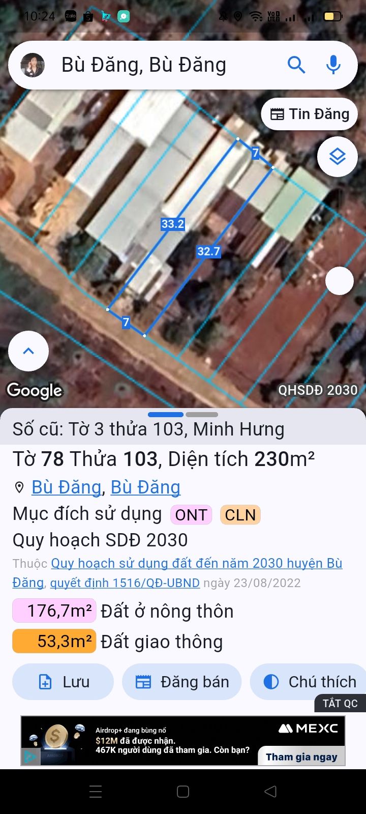 Đất nền Chơn Thành 231m² giá 750 triệu - Sẵn sàng xây dựng ngay!