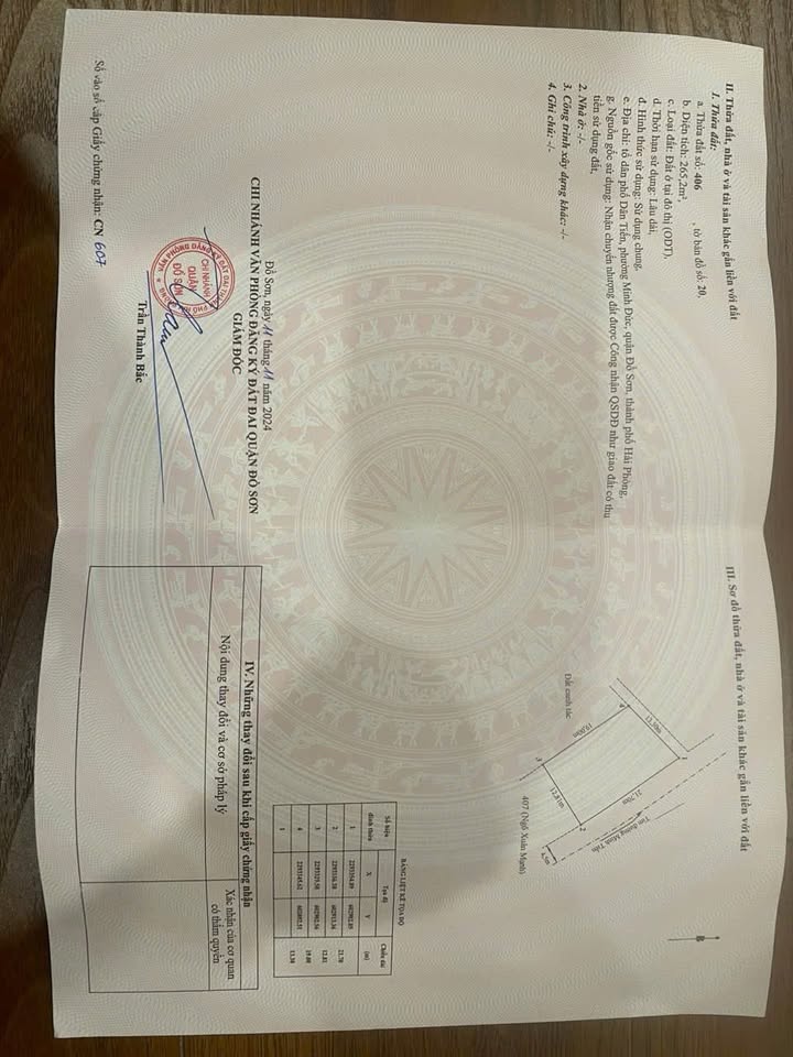 Đất nền Đồ Sơn 265m² giá 6.208 tỷ - Mặt tiền đường Dân Tiến sát biển