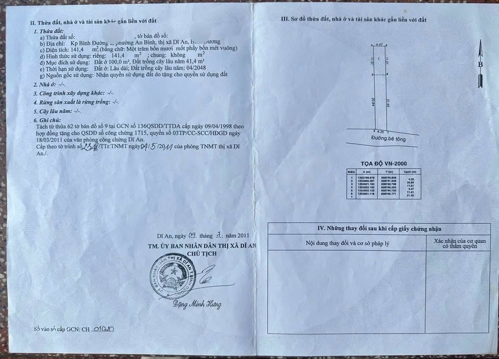 Đất nền liền kề Dĩ An 141.4m² và 138.7m² giá từ 3.9 tỷ - Đầu tư sinh lợi ngay!