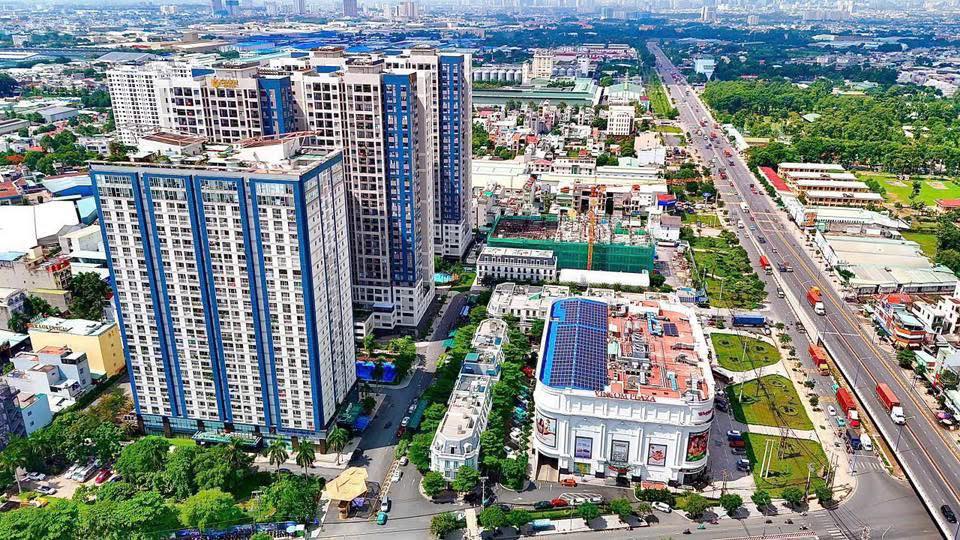 Mặt tiền FrontHouse đường D1, Dĩ An 100m² giá 7.3 tỷ - Góc 3 mặt tiền đẹp