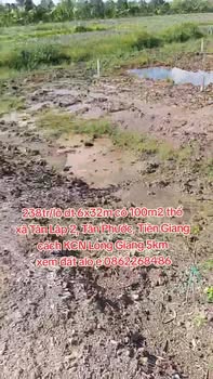 Đất thổ cư 100m² Tân Phước 238 triệu - Sổ hồng chính chủ, đầu tư sinh lời!