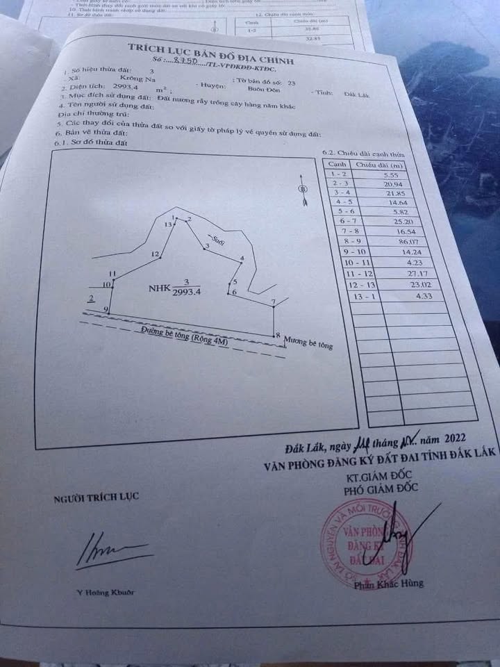 Đất nền xã Krông Na Buôn Đôn 10800m² giá chỉ 115 triệu - Pháp lý rõ ràng!