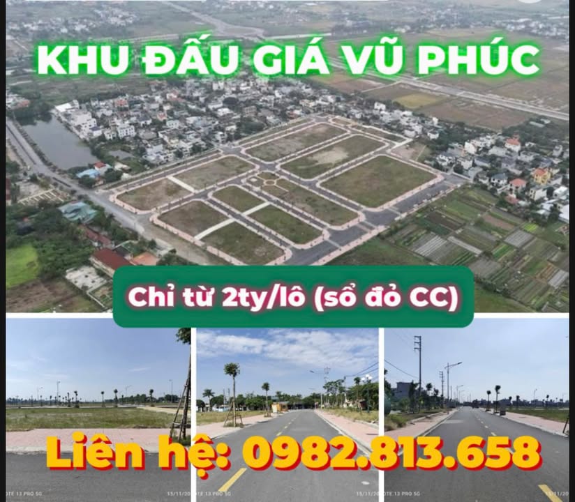 Đất nền khu dân cư Vũ Phúc, TP Thái Bình 72m² - Tiềm năng sinh lời cực cao!