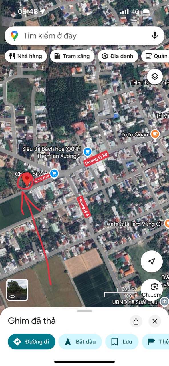 Đất nền Suối Cát Cam Lâm 1200m² giá 5.2 tỷ - Cơ hội kinh doanh tuyệt vời!