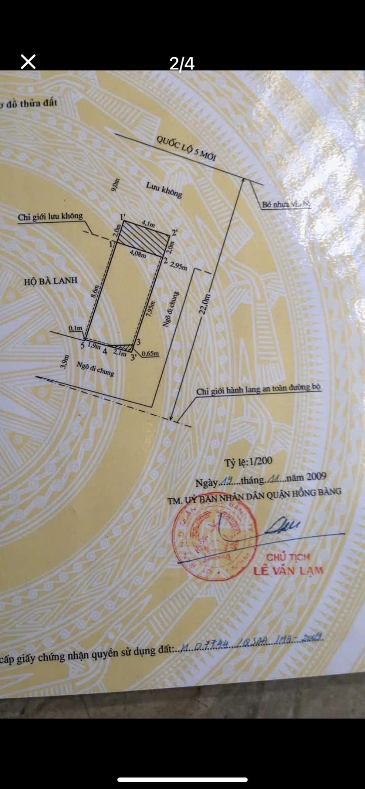 Bán lô góc mặt đường Hùng Vương, Hải Phòng 34m² giá 2 tỷ - Đầu tư sinh lời ngay!