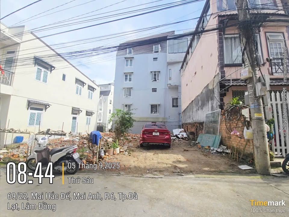 Đất nền Hẻm Mai Hắc Đế Đà Lạt 68m² giá 5.6 tỷ - Pháp lý rõ ràng, xây dựng tự do!