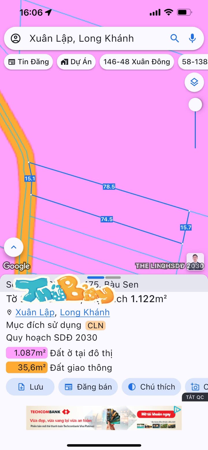 Đất vườn Bàu Sen Long Khánh 1122m² giá 1.7 tỷ - Đầu tư lý tưởng cho nghỉ dưỡng!